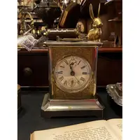 在飛比找蝦皮購物優惠-#19世紀 德國老廠Junghans百年古董機械發條鬧鐘#1