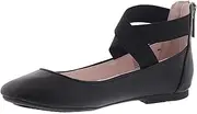 [Nina] Girls Marissa Toddler Ballet Flats Black 10 Medium (B,M) Toddler