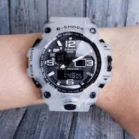 在飛比找蝦皮購物優惠-Gwg B1000 透明男士手錶雙時間模擬數字型號