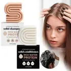 Strengthening Rice Water Protein Shampoo & Hair Beauty Conditioner Bar Bundle