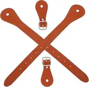 GOOHOCHY 1 Pair Adjustable Fake Leather Spur Straps for Men Women Comfortable Riding Spurs Straps for Cowboy Cowgirl Boots Versatile Equestrian Accessories for Outdoor Riding