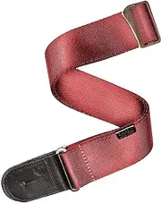 D'Addario Woven Guitar Strap - Guitar Accessories - Electric Guitar Strap, Acoustic Guitar Strap, Acoustic Electric Guitar Strap & Bass Guitar Strap - Red