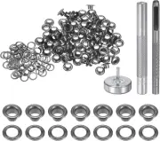 100Pcs Grommet Tool Kit 4Mm Copper Grommet Eyelet Set with Hole Hollow Punch, Gr