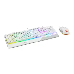 MSI微星 VIGOR GK30 COMBO WHITE 電競鍵盤滑鼠組