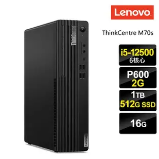 【Lenovo】i5 Quadro商用電腦(ThinkCentre M70s/i5-12500/16G/512G SSD+2TB HDD/P620-2G/W11P)