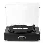 Jam Sound Stream+ Bluetooth 5.1 Home Vinyl Record Player Turntable Set Black
