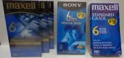New Sealed VHS Tapes Sony Maxell Premium Standard T-120 Lot of 5