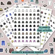 Ultimate Wardrobe Clothing Bundle Planner Stickers