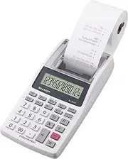 [Sharp] EL-1611V Handheld Portable Cordless 12 Digit Large LCD Display Two-Color Printing Calculator with Tax Functions, 191 x 99 x 42 mm