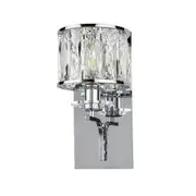 Fiorentino Marisa Traditional Crystal Metal 1L Cylindrical Wall Light