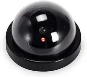 Dome Simulation Burglar Alarm Camera Fake Camera Dummy Monitor with Red Strobe Light