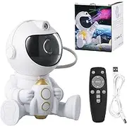 Litinliv Astronaut Galaxy Projector with Nebula, Remote Control, 360° Rotation Astronaut Galaxy Projector, Starry Sky Night Light, Astronaut Star Projector for Children Adults (C)