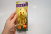 2012 Pez Plush Keychain Candy Dispenser Easter Duck Bird Yellow - unopened