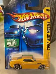 2007 Hot Wheels #4 New Models 4/36 69 FORD MUSTANG Yellow Variant w/Chrome OH5Sp