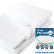 Twin Size Memory Foam Mattress Topper Cover, 1-2 Inch Zippered Removable Cool...