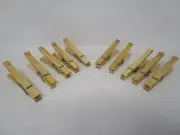 50 Hand Made in the USA Spring Loaded Clothespins Tung Oil Clothes Pins