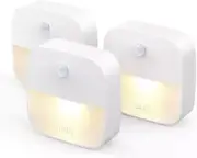 Anker 3-Pack Motion Sensor Stick-On Night Lights, Warm White LED, Energy Efficie