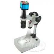14MP HDMI Industrial Microscope Camera + 2 Light Stand + 180X C-MOUNT Zoom Lens