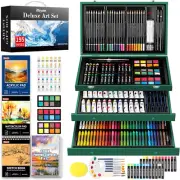 Ibayam Deluxe Art Set, 195-Pack Artist Gift Box, Arts and Crafts Drawing Paintin