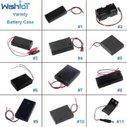 5PCS Various 2/3/4 Slots AA AAA Battery Holder Case Batteries Box Wire Leads