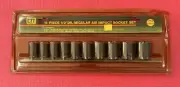 CHROME VANADIUM CTT TOOLS NEW 11 Pc SET 1/2”Drive Shallow Impact Socket 6 Pt SAE