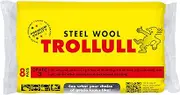 Steel Wool | Wire Wool coarse 3 enhances the natural grain of wood, cleans glass, roughens old varnish or paint, 8 pads 200g