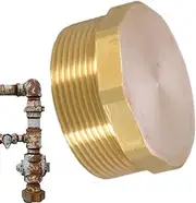 Pipe Plug | Outer Hex Thread Pipe Plug Fitting,Port Plug, Water Pipe Plug, Hose Adapter, Blanking Plug Fitting for Medicine, Paint, Prevention