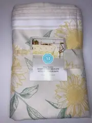 Martha Stewart Tablecloth Sunflowers 60 x 84 Oblong Rectangle NWT