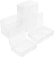 Gogogmee Card Deck Storage Box 10 Pack Playing Card Holders Rectangular Storage Cases Easy Access Lid