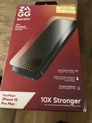 ZAGG InvisibleShield XTR3 Screen Protector For Apple iPhone 15 Pro Max - New