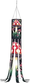 Halloween Garden Magic Mushrooms Windsock Lights Halloween Lighted Windsock for Patio Yard Pathway Party Decor