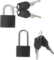 SHINEOFI 2 Sets Locker Padlocks with Keys Vintage Small Locks for Jewelry Boxes Luggage Backpacks and Briefcases Lightweight and Durable Design for Travel and Storage