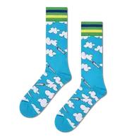 Light Blue In the Clouds Sneaker Crew Sock