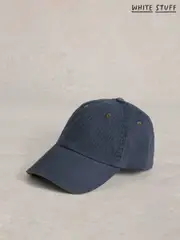 White Stuff Blue 100% Cotton Baseball Cap (W38198) | $46