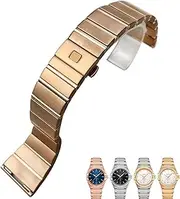 [AEHON] Stainless Steel Watch Bands Folding Buckle Watch Strap For Omega Double Eagle Constellation Bracelet 15mm 17mm 18mm 23mm 25mm