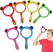 Toddler Magnifying Glass - Pocket Magnifying Glass,Shatterproof Magnifier Ergonomic Grip Bear-Shaped Toy for Exploration Nature Science Classroom Outdoor Activities Collecting Terrarium