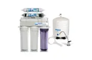 6 Stage Dual Use Reverse Osmosis/DI Water Filter System + PERMEATE PUMP + TANK