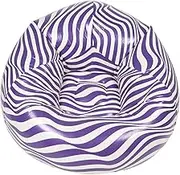 Foldable Portable Inflatable Sofa Chair for Outdoor Relaxation Durable Bean Bag for Camping Beach and Travel Single Person Striped Design Lightweight and Convenient