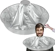 Hair Cutting Cape, Silver-Coated Haircut Cape, Umbrella Haircut Apron, Oilproof Barber Cape, Hairdressing Umbrella Cape, Home Hair Salon Cape, Haircut Apron for Home, Barber Cape for Salons