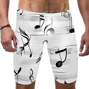 [FNETJXF] Mens Swim Briefs, Mens Swim Jammers, Music Art Vintage Violin Pattern