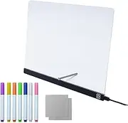 Light Up Dry Erase Board,Light Up Drawing Board | Rewritable Glow Acrylic Memo Note for Learning Education Entertainment Crafts Games