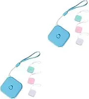 TEHAUX 2sets Accurate Tape Measure Small Size Button Reel Sewing Body Measurement Inches Centimeters for Crafts 4pcs*2