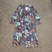 $598 Robert Graham Jacket Women's LARGE L Ophelia PAISLEY Floral Duster Coat