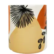 Urban Willa Foliage 16cm Ceramic Planter Flower/Plant Pot Medium Peach/Orange