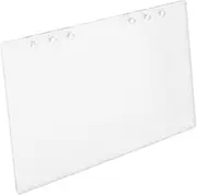 Angoily Binder Cover Notebooks Notebook Notepad Journal Cover Notepad Binder Acrylic White