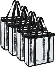 Fasmov Set of 4 Vinyl Record Storage Bags Hold up to 144 Albums (36 Each Bag)