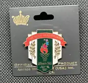 Atlanta 1996 Olympic Torch Flame Pin. One Year Anniversary. July 19, 1997. NEW.