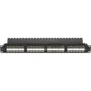 Black Box Spacegain Cat6 High-density Feed-through Patch Panel, Unshielded,