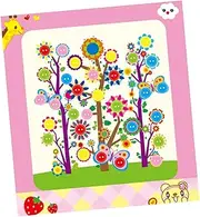JOINPAYA 12pcs DIY Button Painting Kit for Educational Fun Craft Materials for Boys Creative Handmade Activities with Random Cartoon Designs Safe