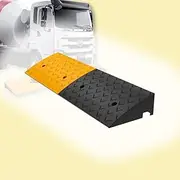 MAEEHDNKM Cars Driveway Ramps, Heavy Duty Curb Ramps for Wheelchair, Rubber Doorway Threshold Ramp, Kerb Ramp Shed Ramps for Sidewalk Garage Dock Trailer(100x25x9 cm (39"x10"x3.5"))